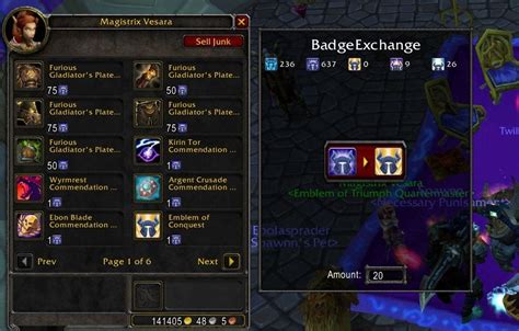 emblem exchange wotlk|[WotLK] [Addon] BadgeExchange .
